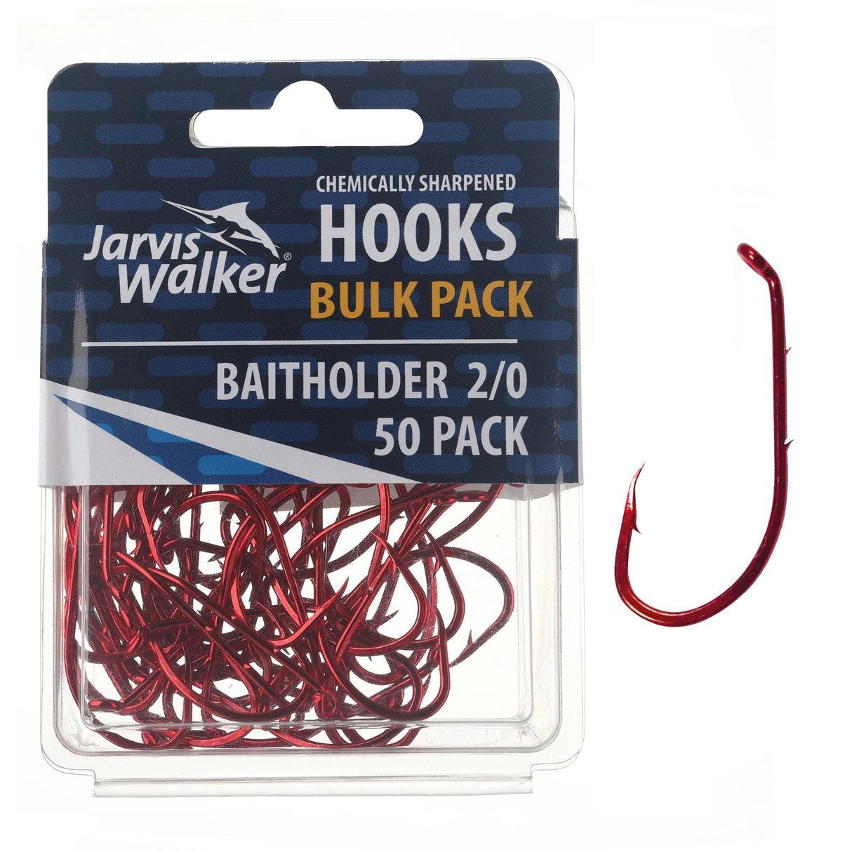 Jarvis Walker Red Baitholder Hooks