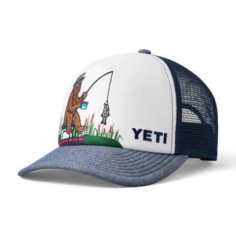 YETI Kids Fishing Bear Trucker Hat