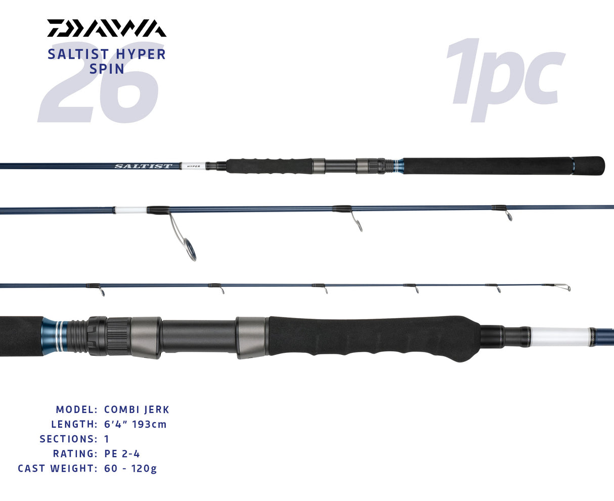 Daiwa 26 Saltist Hyper Spin Rods