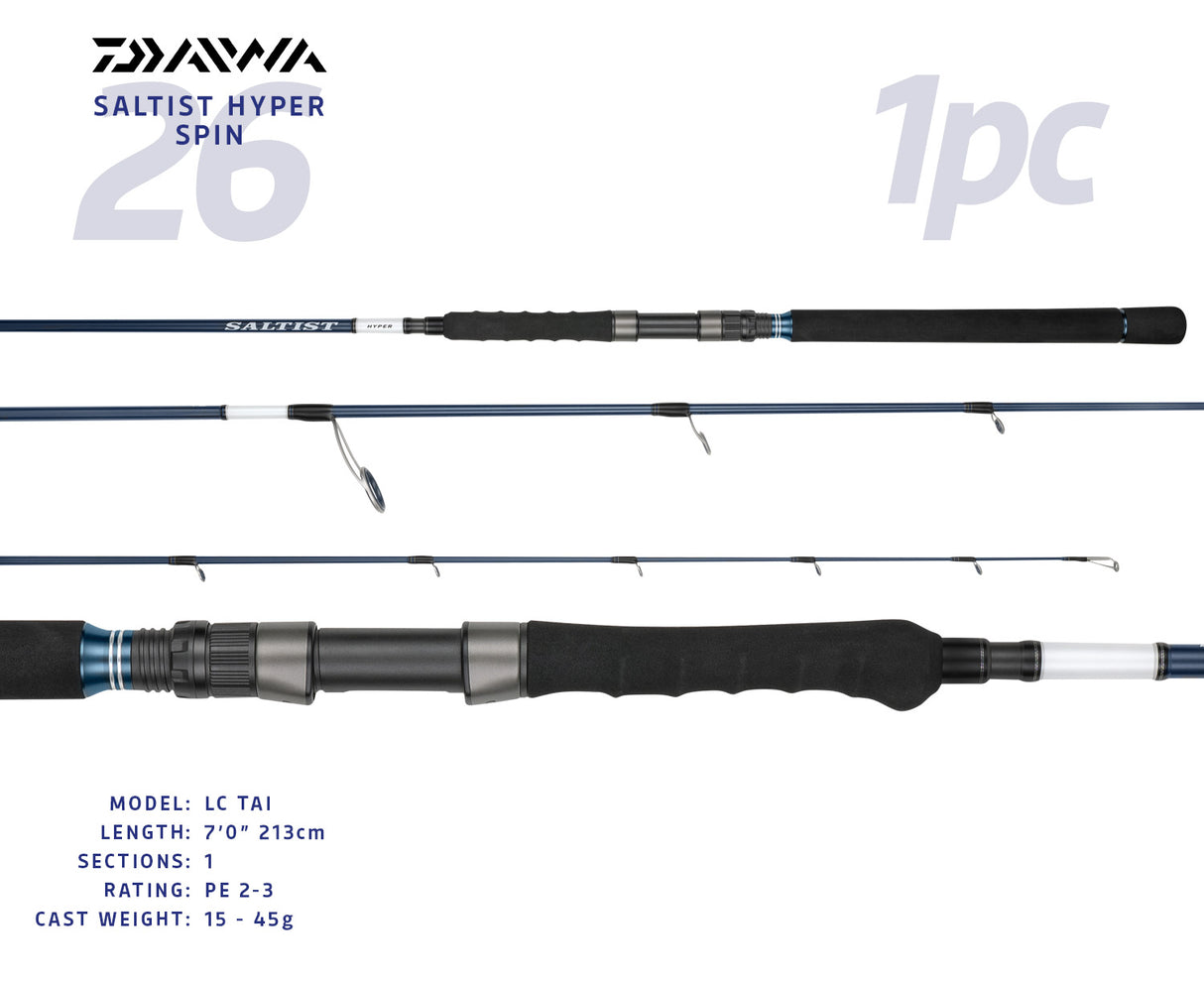 Daiwa 26 Saltist Hyper Spin Rods