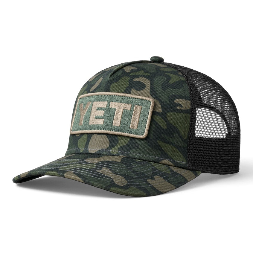 YETI Logo Full Camo Trucker Hat