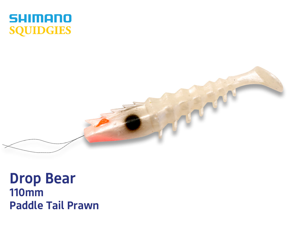Shimano Squidgies Prawn Paddle Tail Soft Plastics