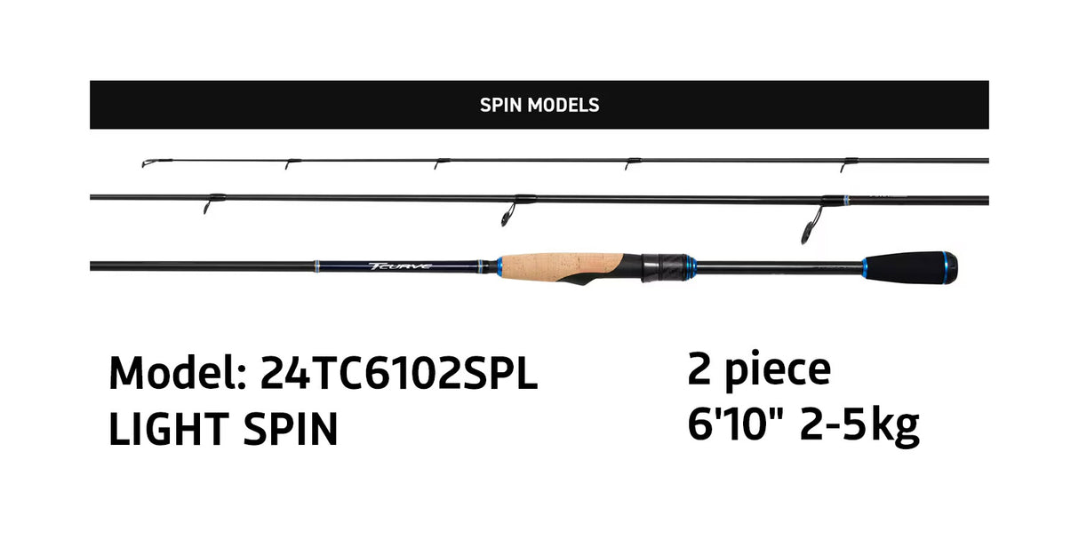 Shimano 24 TCURVE Spin Rods