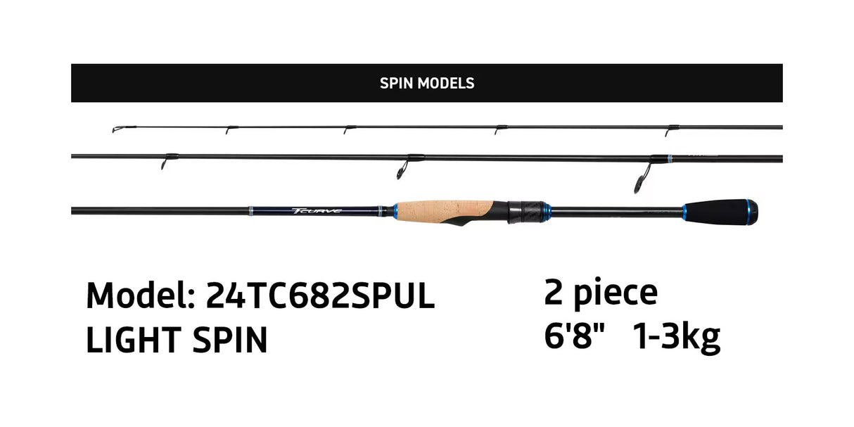 Shimano 24 TCURVE Spin Rods