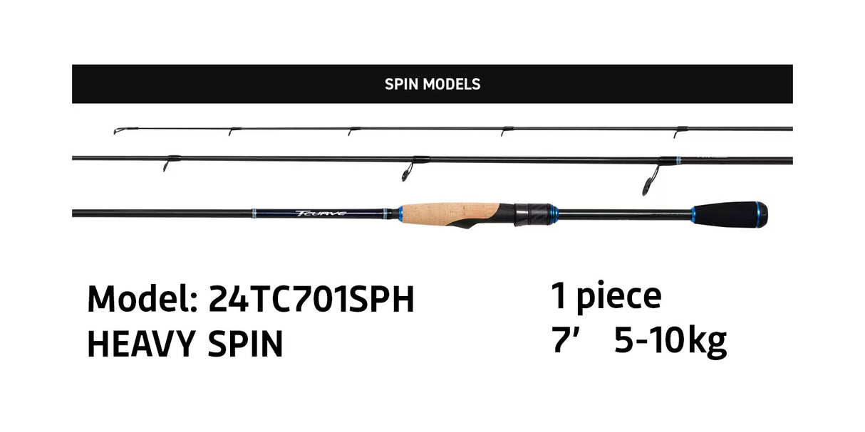 Shimano 24 TCURVE Spin Rods