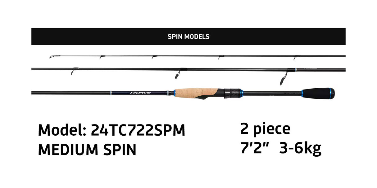 Shimano 24 TCURVE Spin Rods