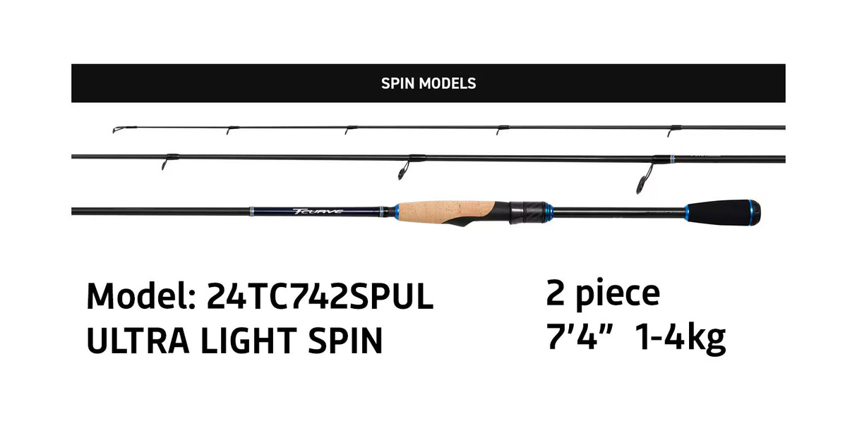Shimano 24 TCURVE Spin Rods