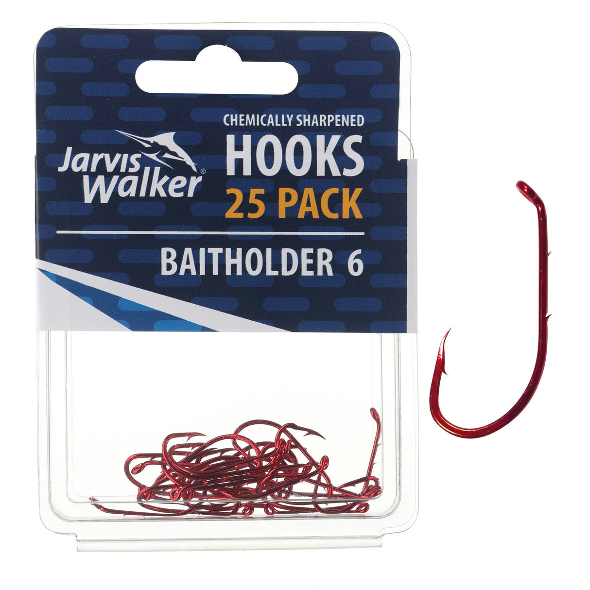 Jarvis Walker Red Baitholder Hooks