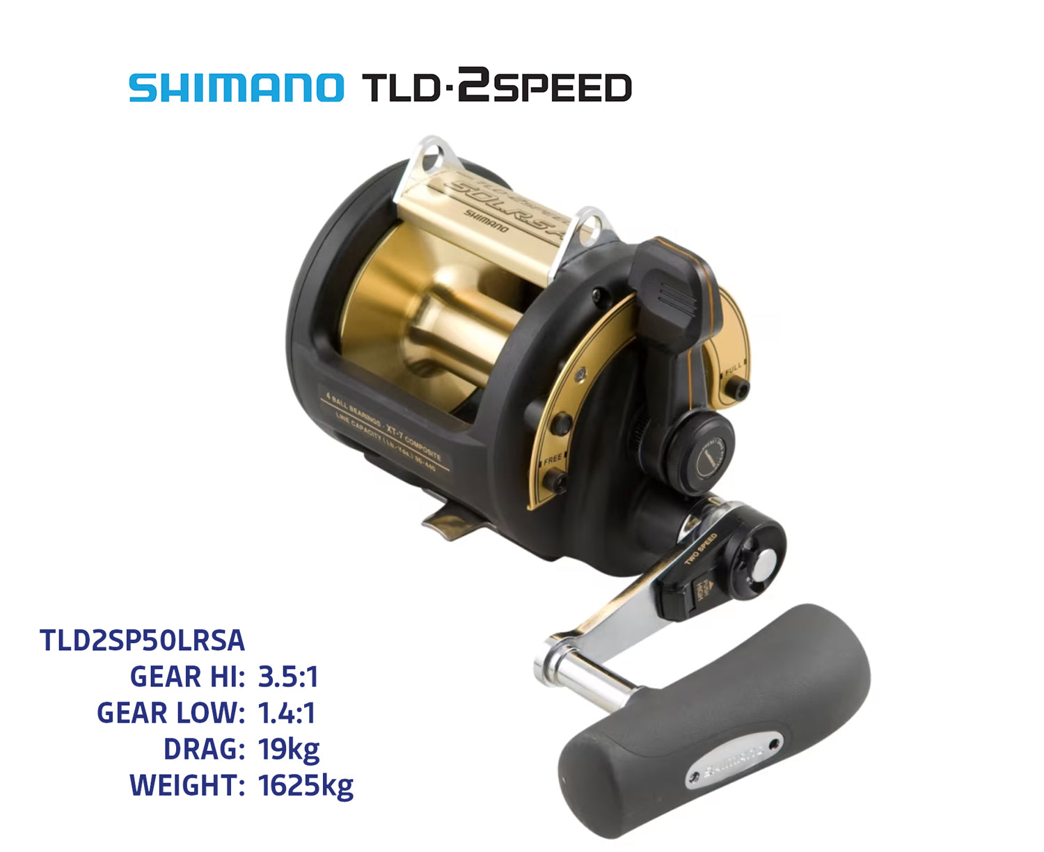 Shimano TLD 2 Speed Reel