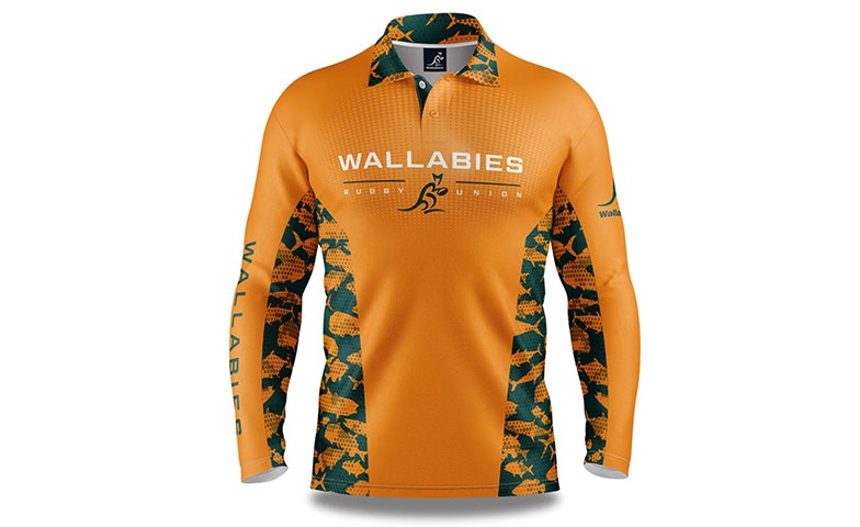 Wallabies 'Reef Runner' Fishing Shirt - Adult