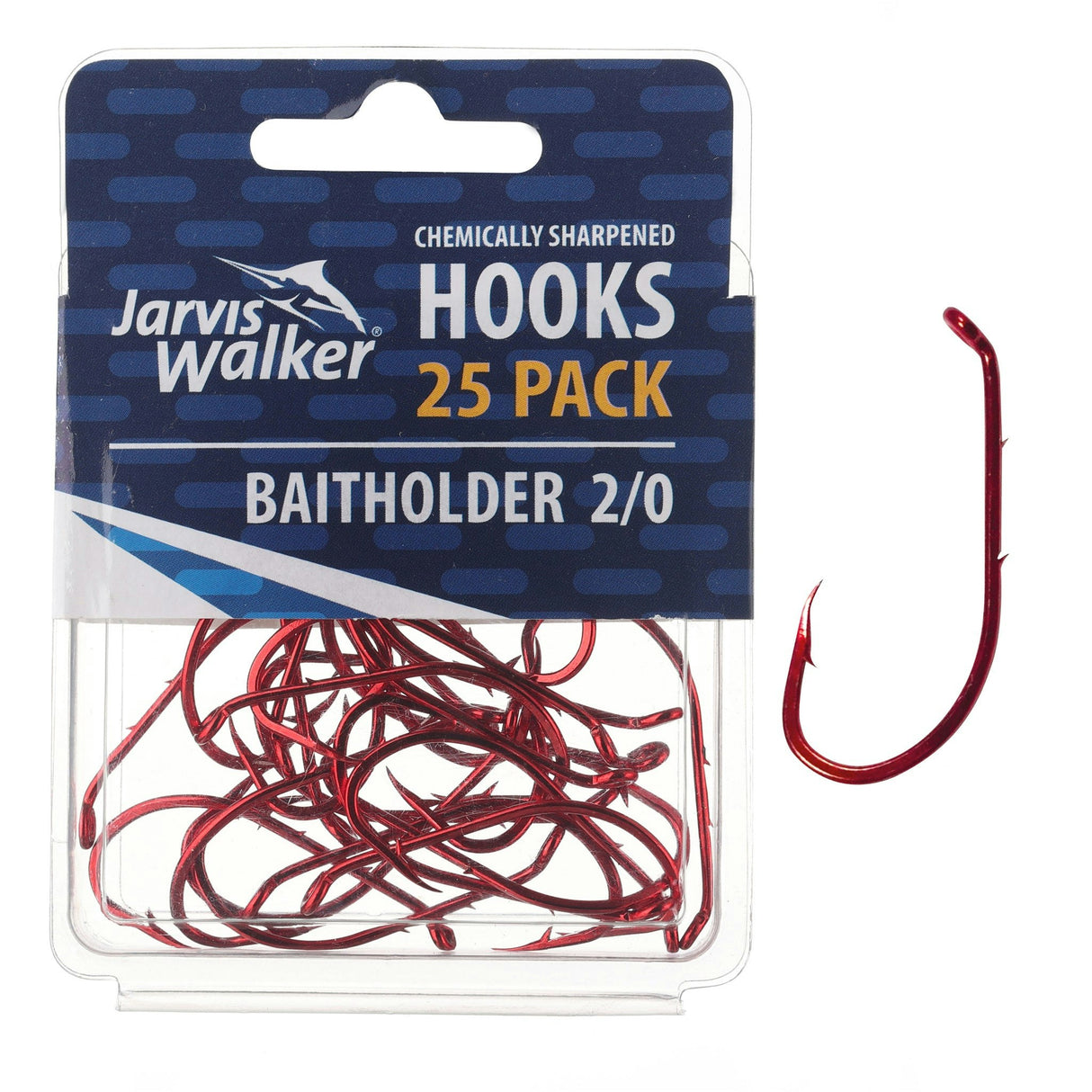 Jarvis Walker Red Baitholder Hooks