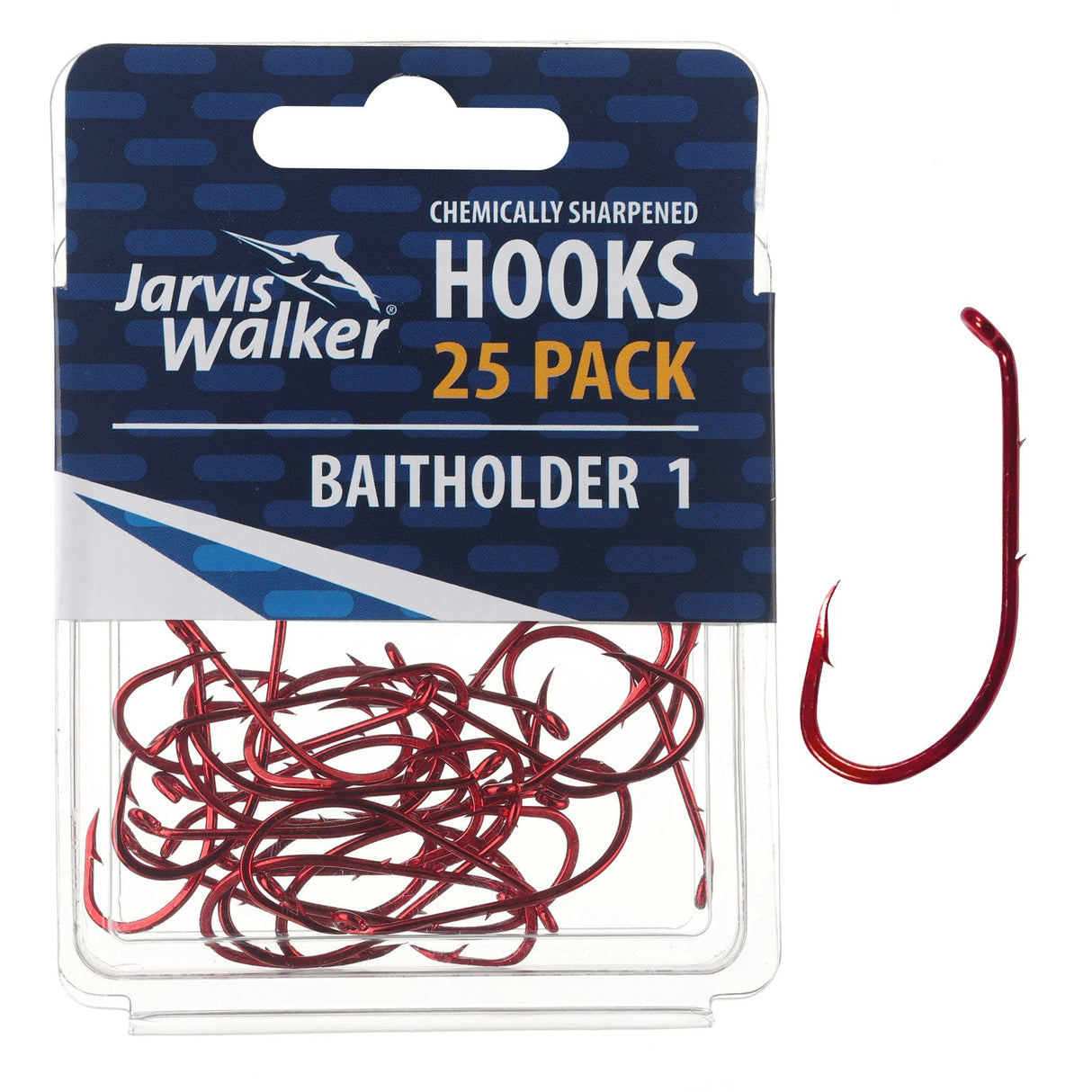 Jarvis Walker Red Baitholder Hooks
