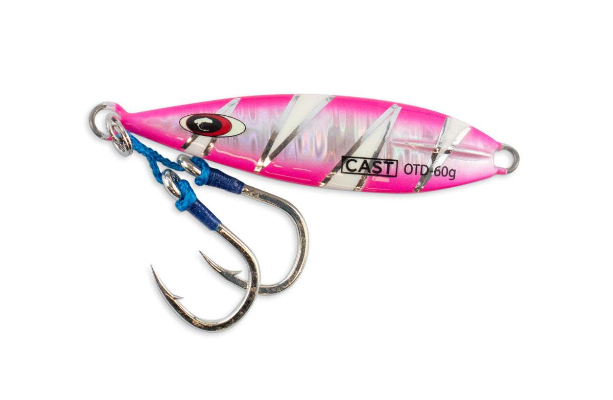 On The Drop - slow pitch jig Double Assist