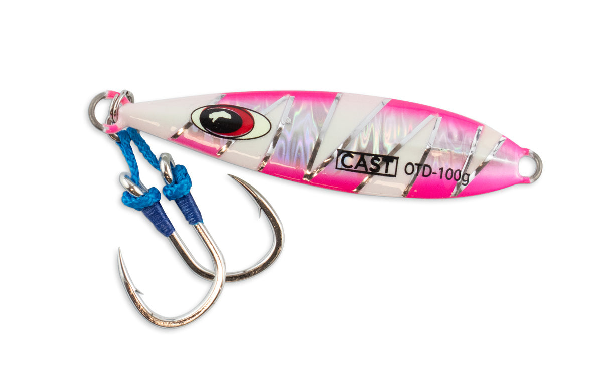 On The Drop - slow pitch jig Double Assist