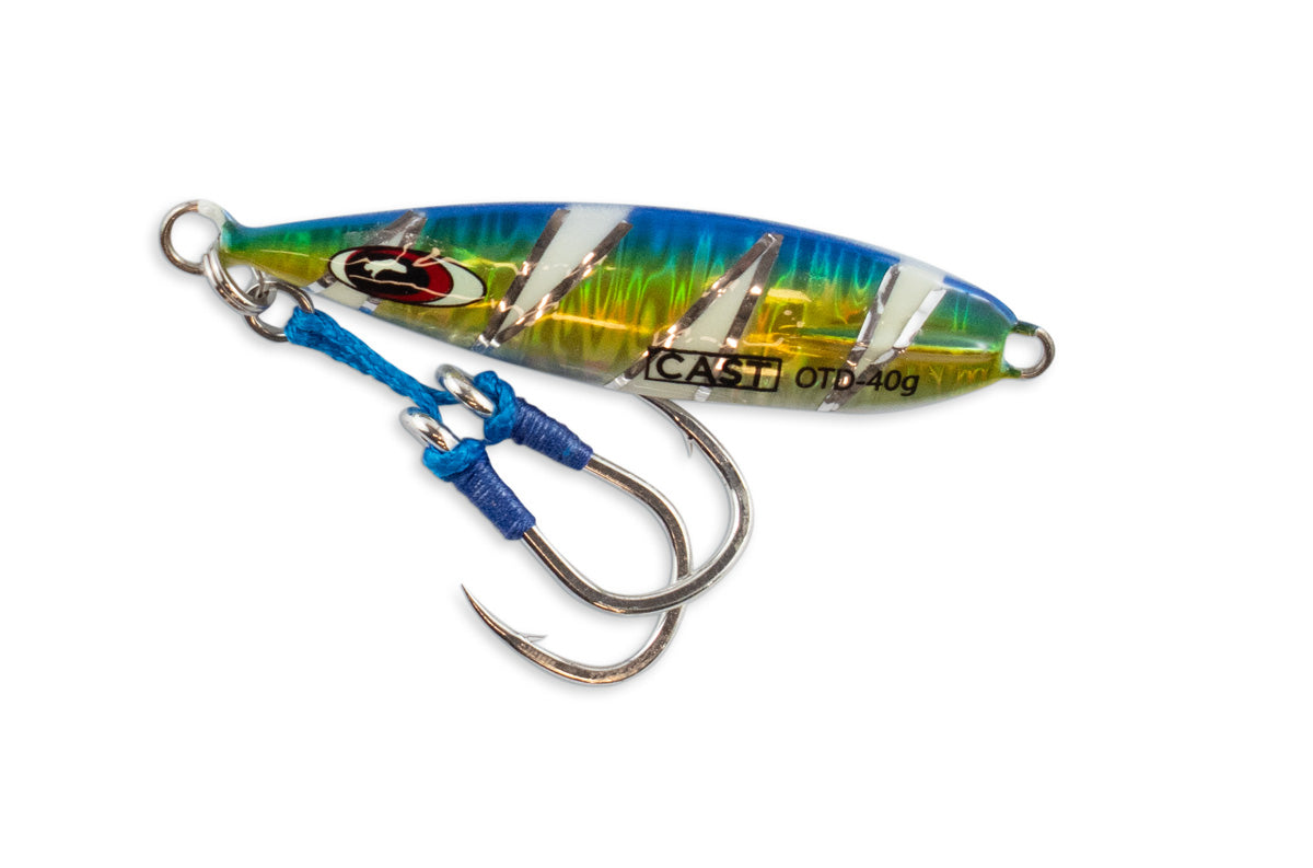 On The Drop - slow pitch jig Double Assist