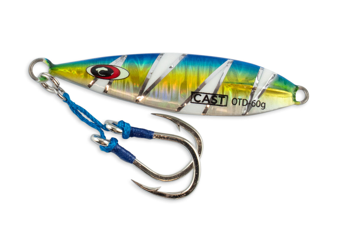 On The Drop - slow pitch jig Double Assist