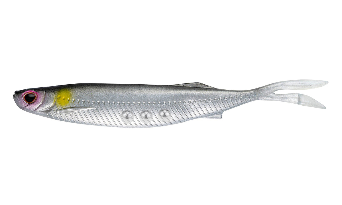 Nomad Design Fallout Minnow 4.25" - 4 Pack - Live Ops - Silver Shad