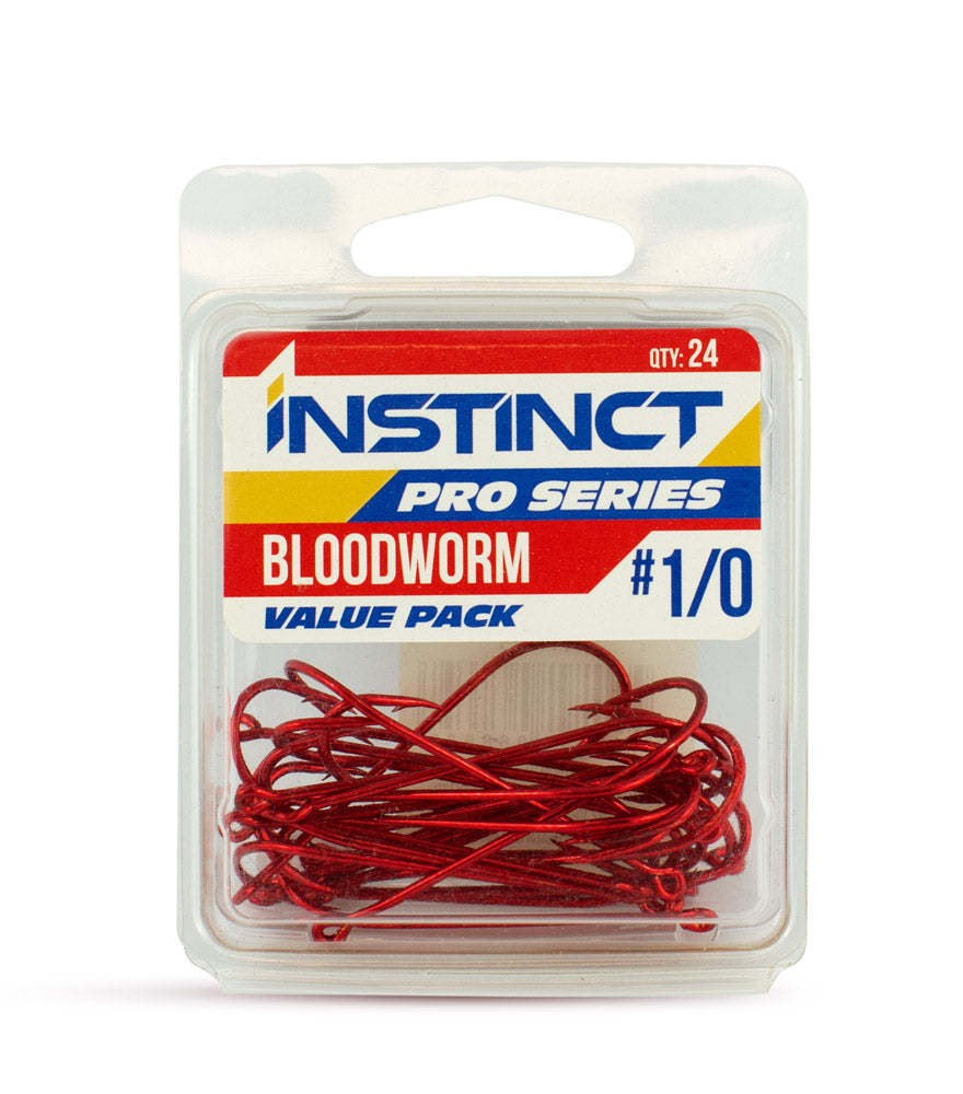 Instinct Pro Bloodworm Red Hook Value Pack