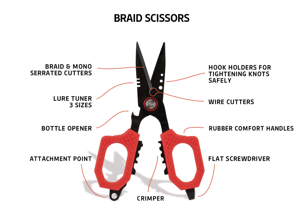 Maritec Braid Scissor with sheath