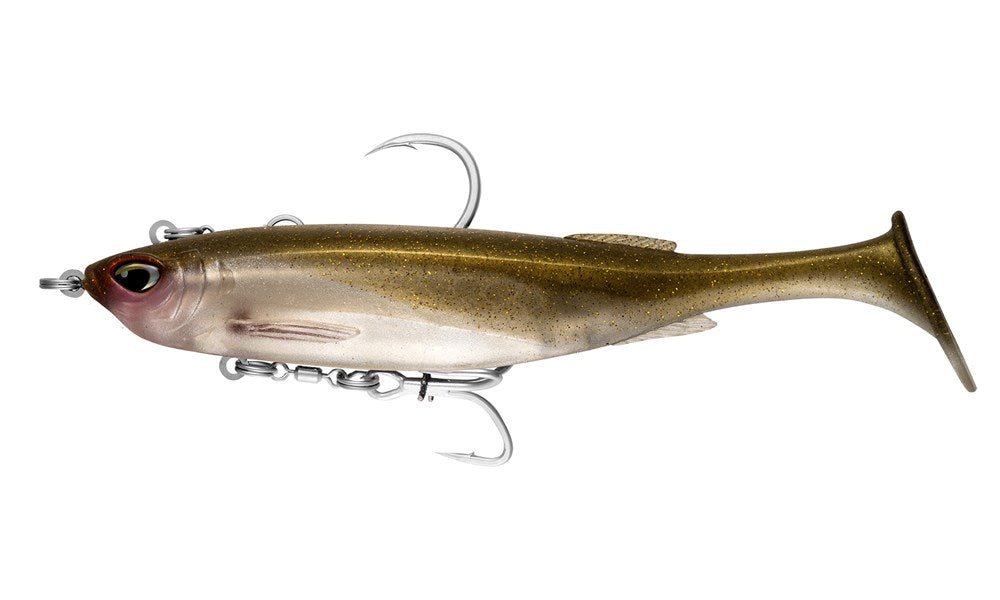 Nomad Design Maniax Rigged 6" Swimbait - Live Ops - Gold Bullet