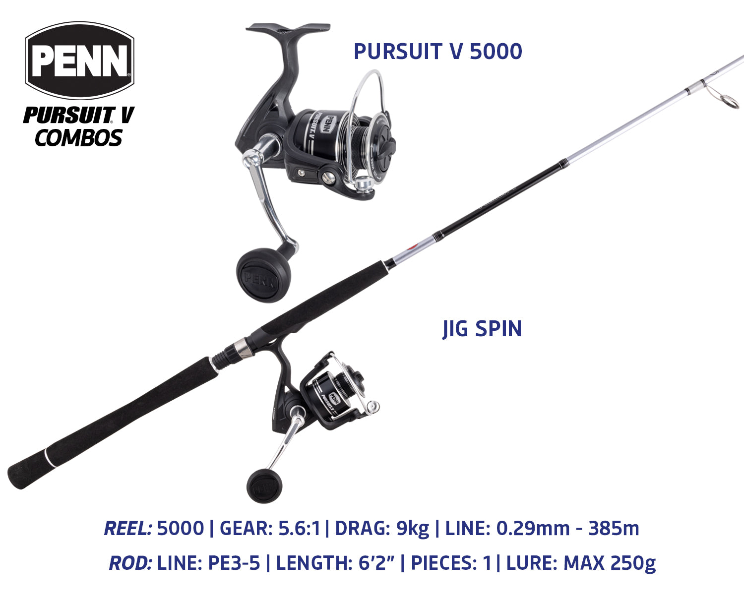 PENN Pusuit V Combos