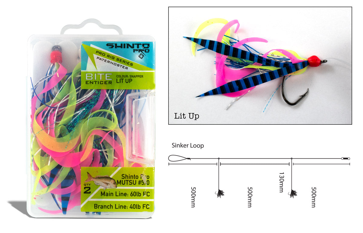 Bite Enticer Mutsu Paternoster Rigs #5/0 & #7/0