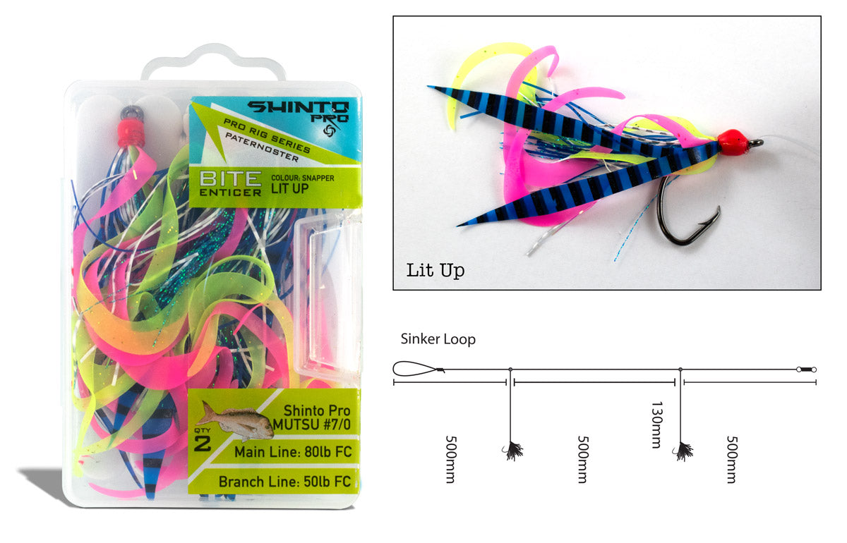 Bite Enticer Mutsu Paternoster Rigs #5/0 & #7/0