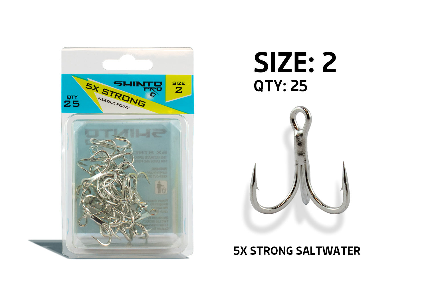 Shinto Pro 5X Strong Saltwater Trebles BULK