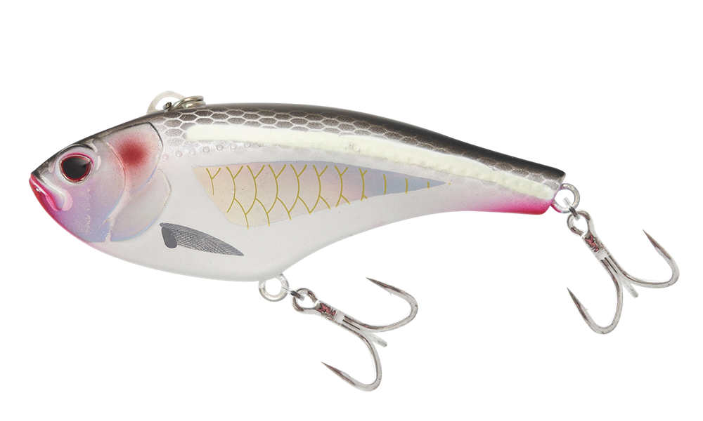 Nomad Design Swimtrex 80mm Flutterfall Slow Sink - Bleeding Mullet