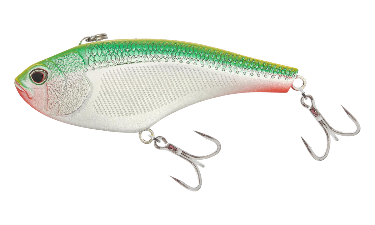 Nomad Design Swimtrex 80mm Flutterfall Slow Sink - Chartreuse Chrome Orange