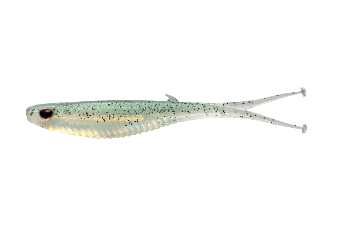 Nomad Design Wingman 5.25" Jerkshad - 4 Pack - Live Ops - Green Wakasagi