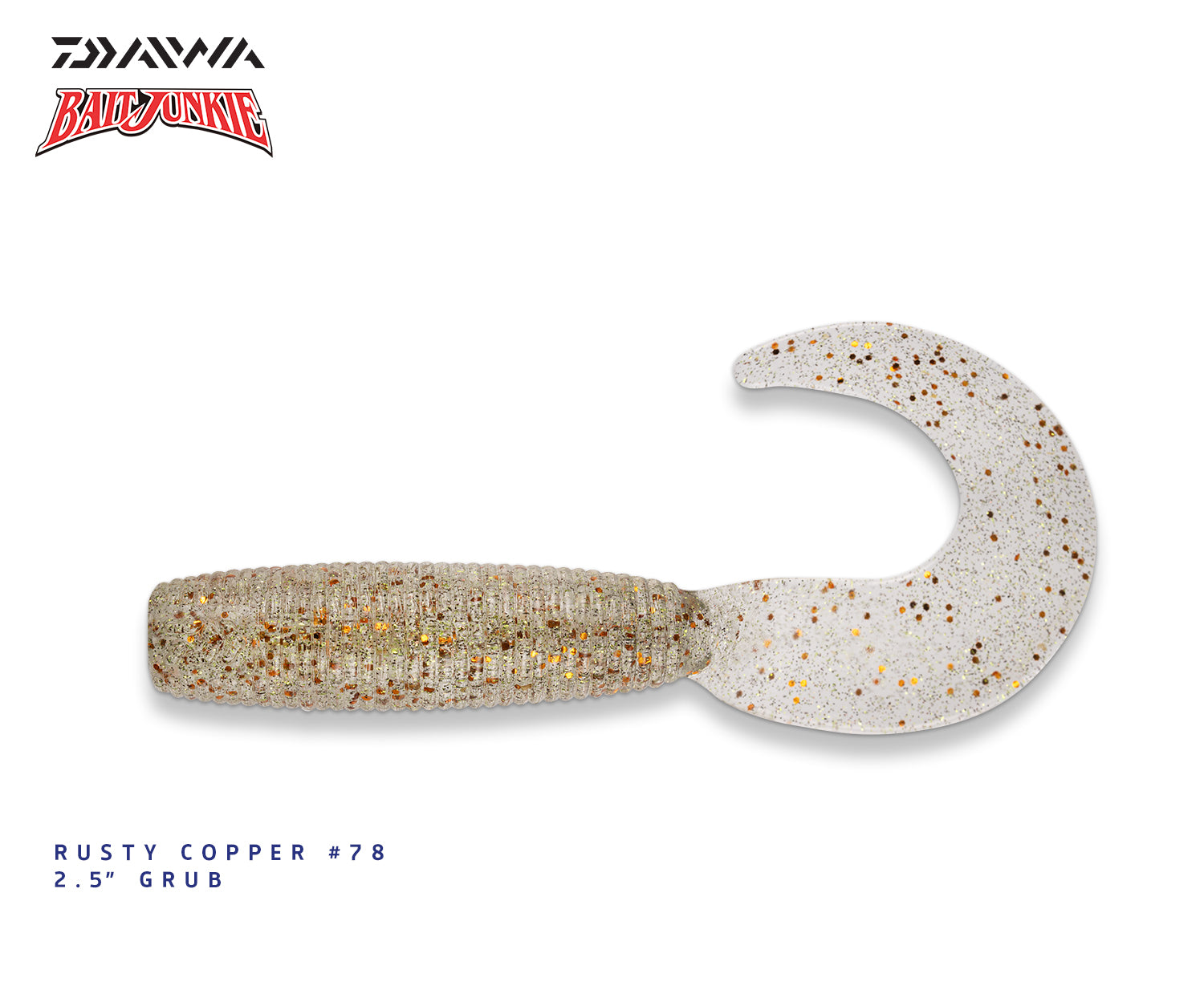 Daiwa Bait Junkie 2.5in Grub Soft Plastic Lure