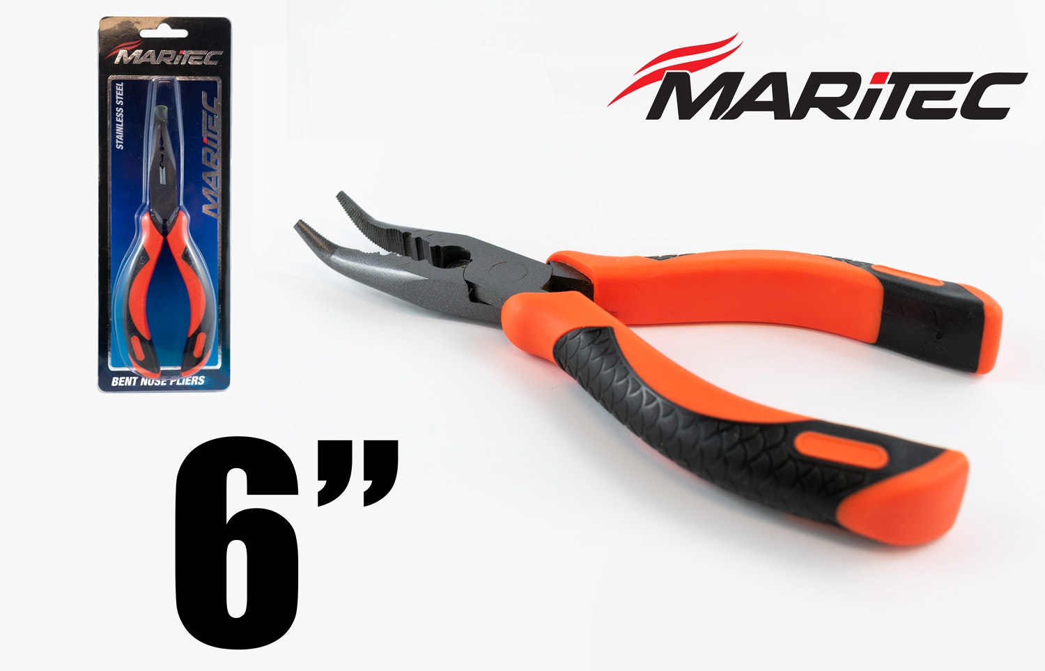 Maritec Bent Nose Plier 6"