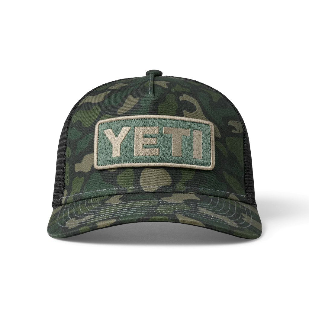 YETI Logo Full Camo Trucker Hat