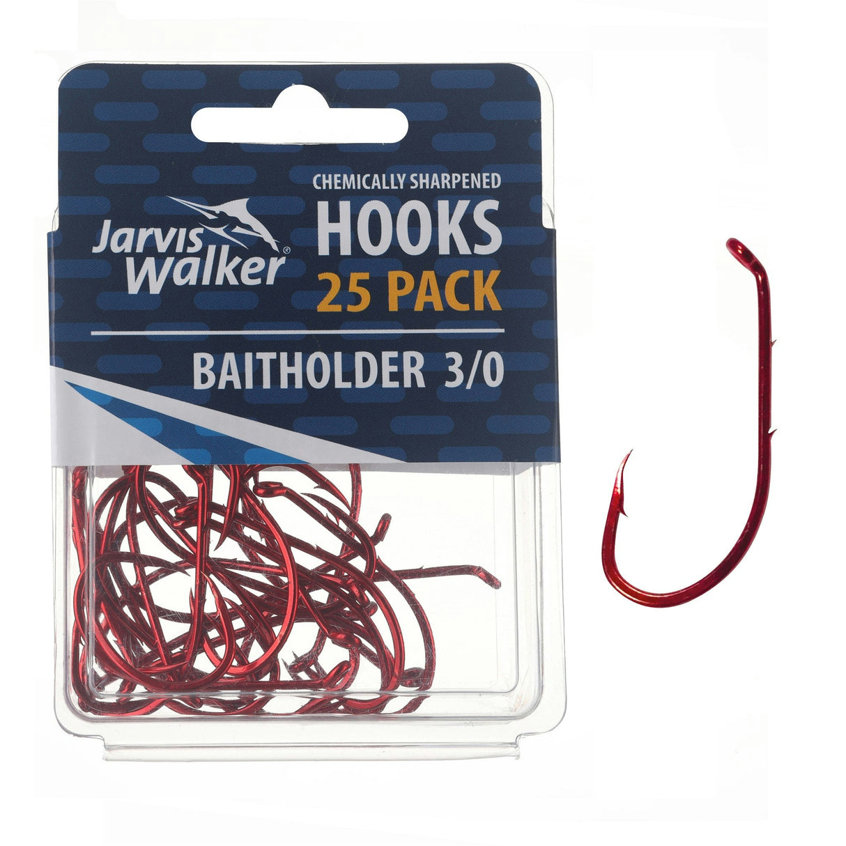 Jarvis Walker Red Baitholder Hooks