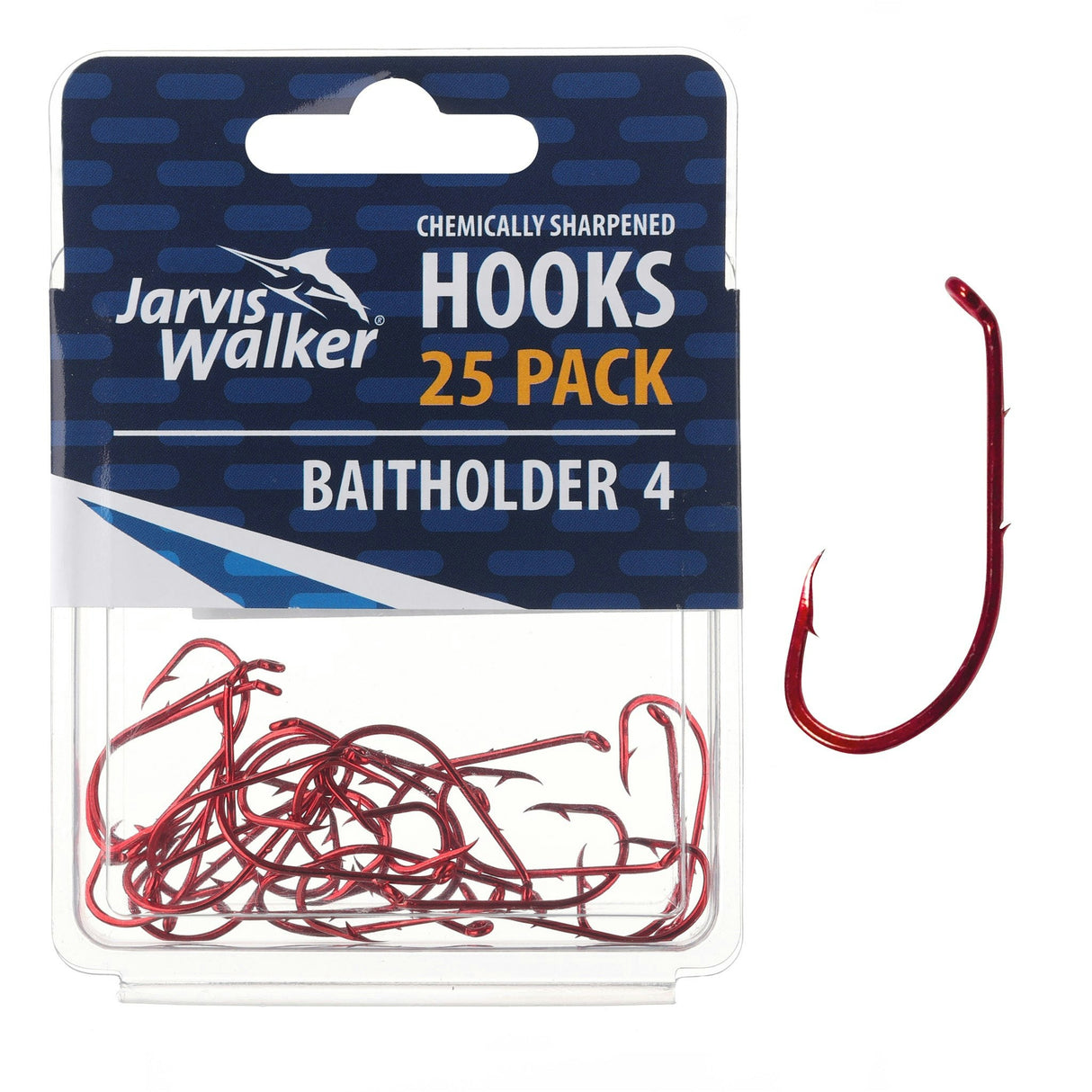 Jarvis Walker Red Baitholder Hooks