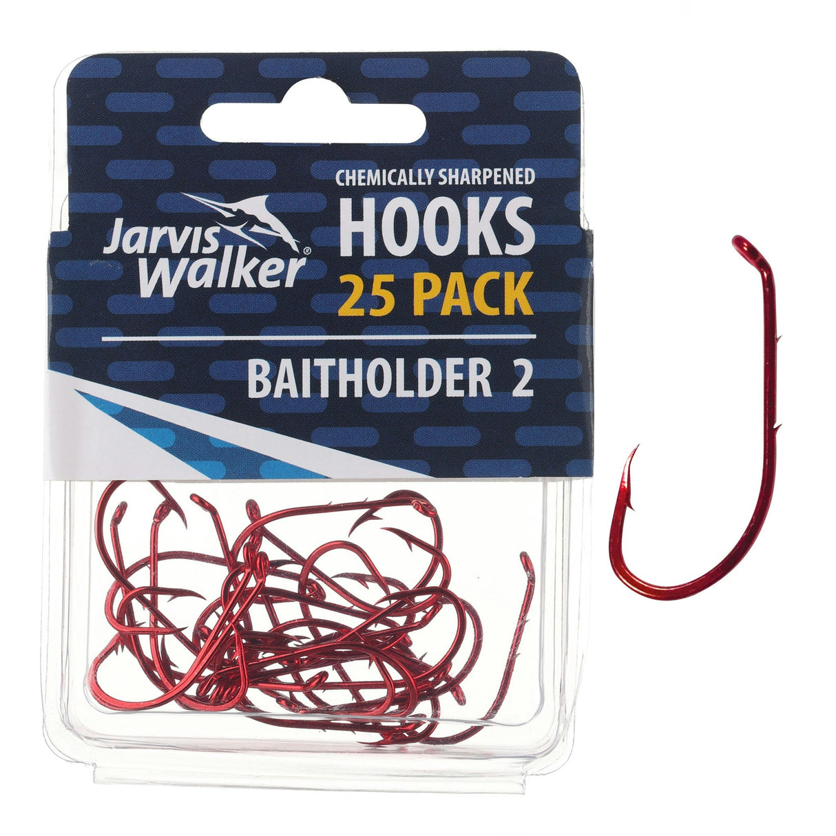 Jarvis Walker Red Baitholder Hooks