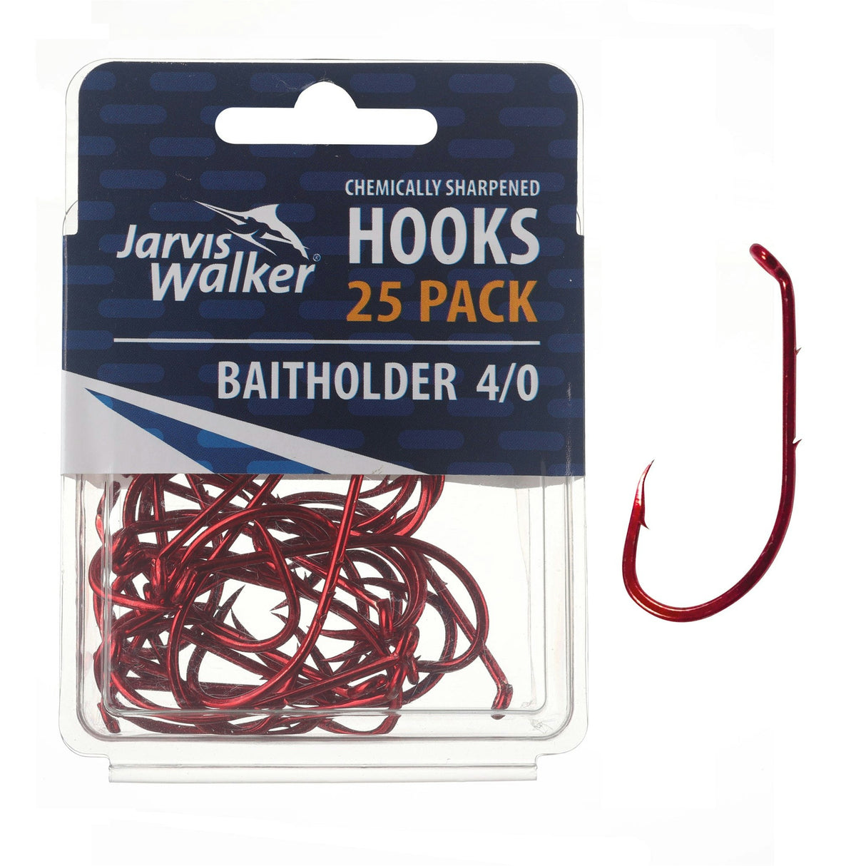 Jarvis Walker Red Baitholder Hooks
