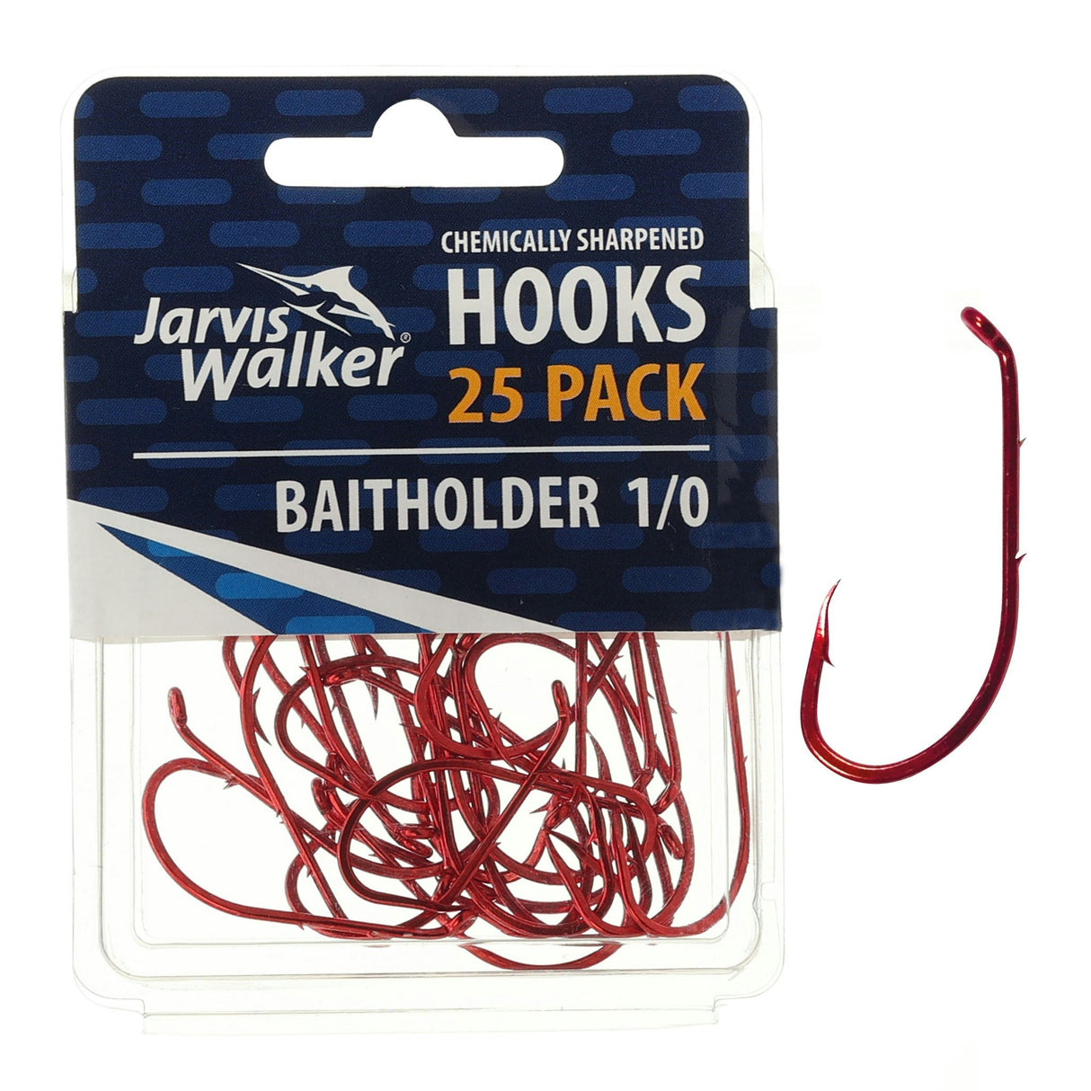 Jarvis Walker Red Baitholder Hooks