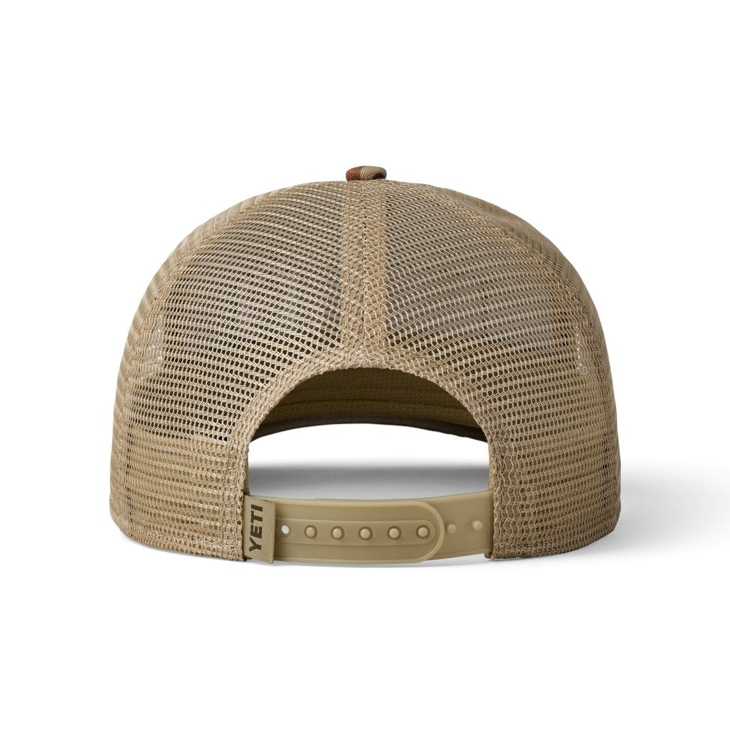 YETI Logo Full Camo Trucker Hat