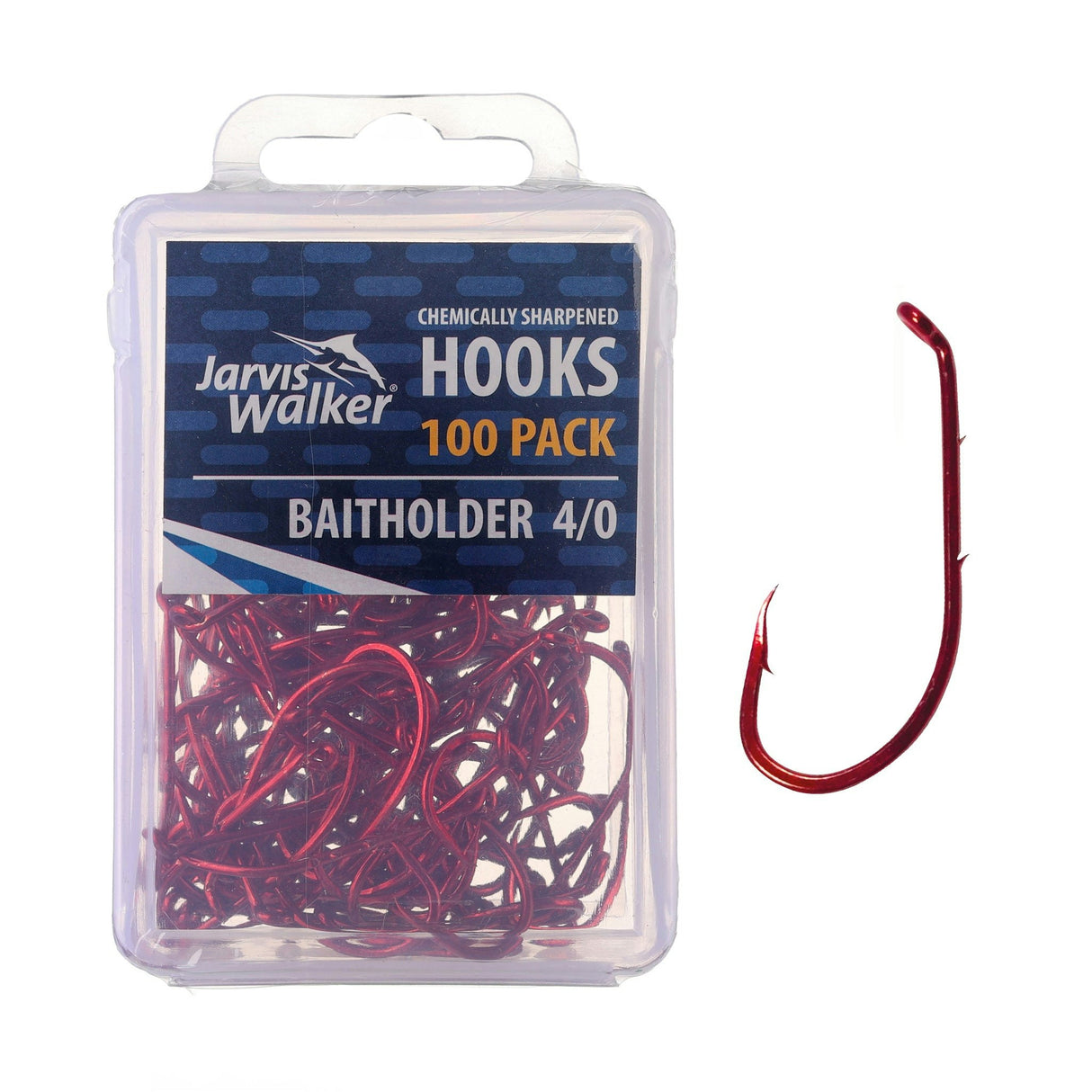 Jarvis Walker Red Baitholder Hooks