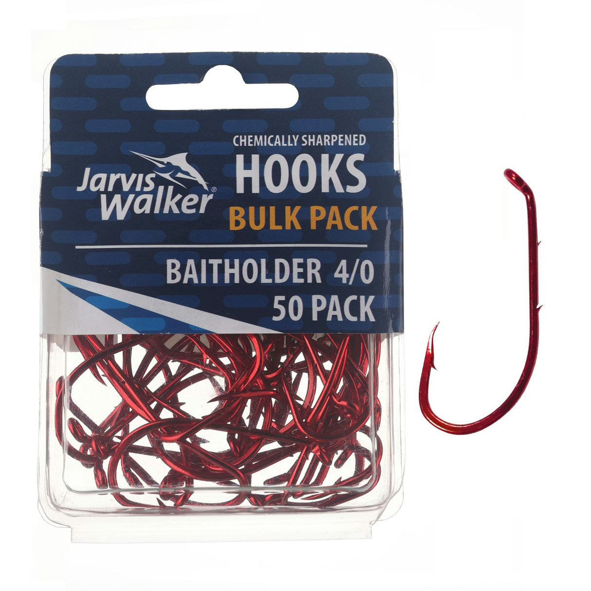Jarvis Walker Red Baitholder Hooks