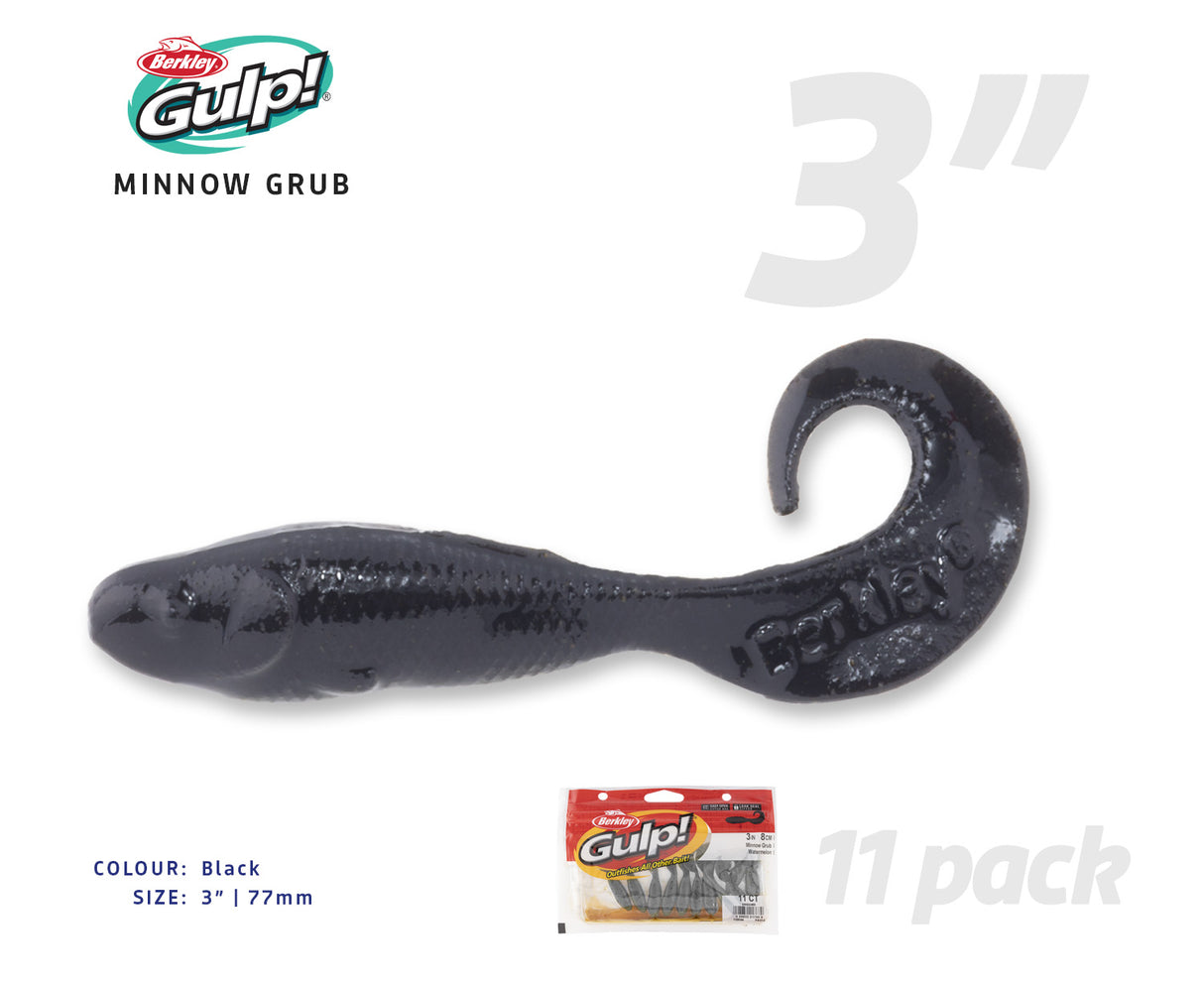 Berkley Gulp Minnow Grub Soft Plastics