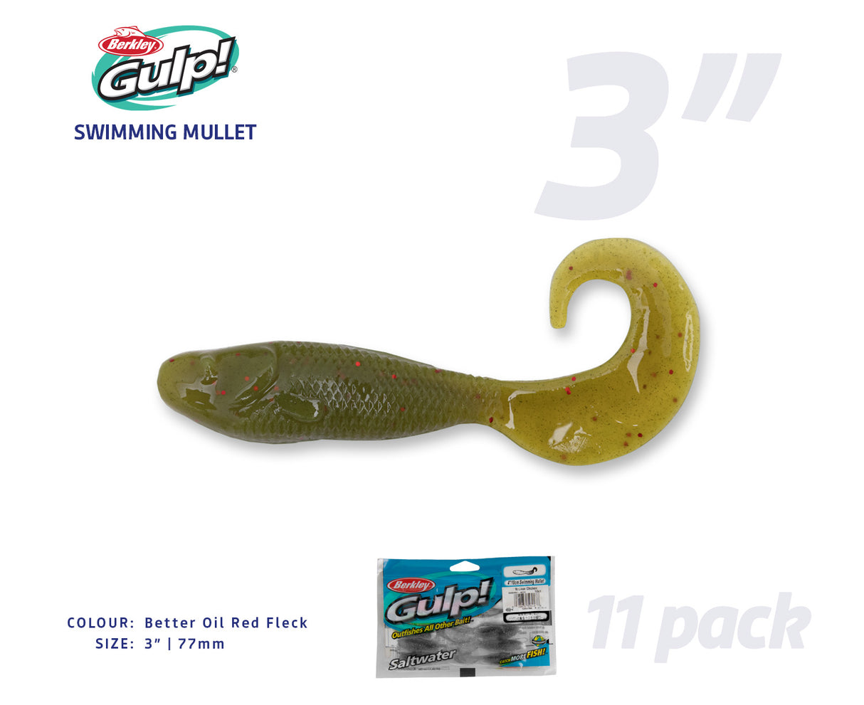 Berkley Gulp Swimming Mullet Soft Plastics