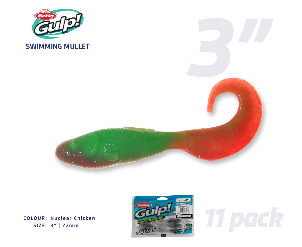 Berkley Gulp Swimming Mullet Soft Plastics