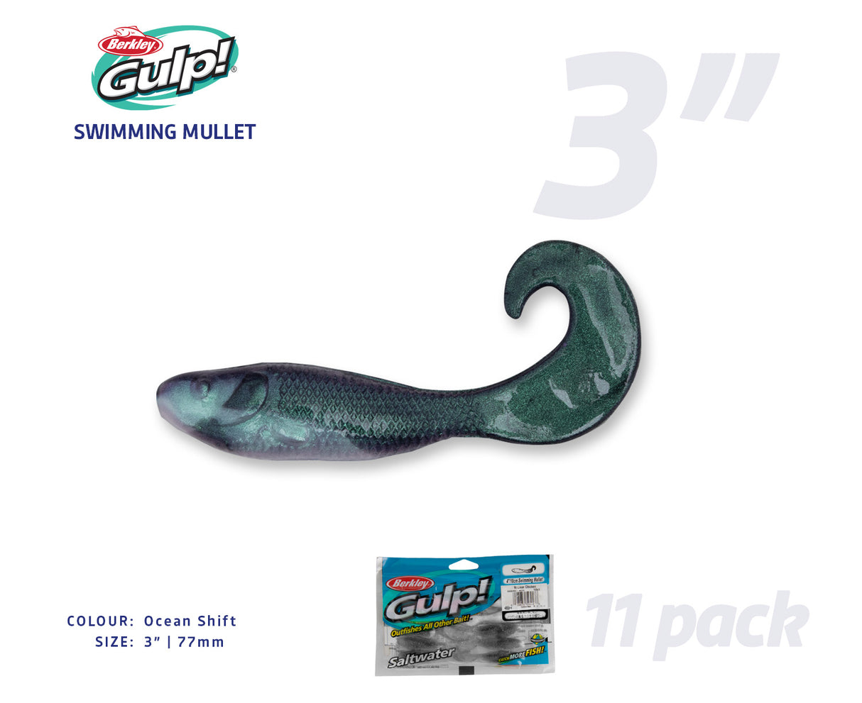 Berkley Gulp Swimming Mullet Soft Plastics
