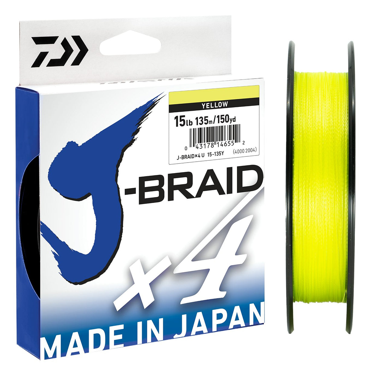 Daiwa J-Braid 4 - Yellow Line