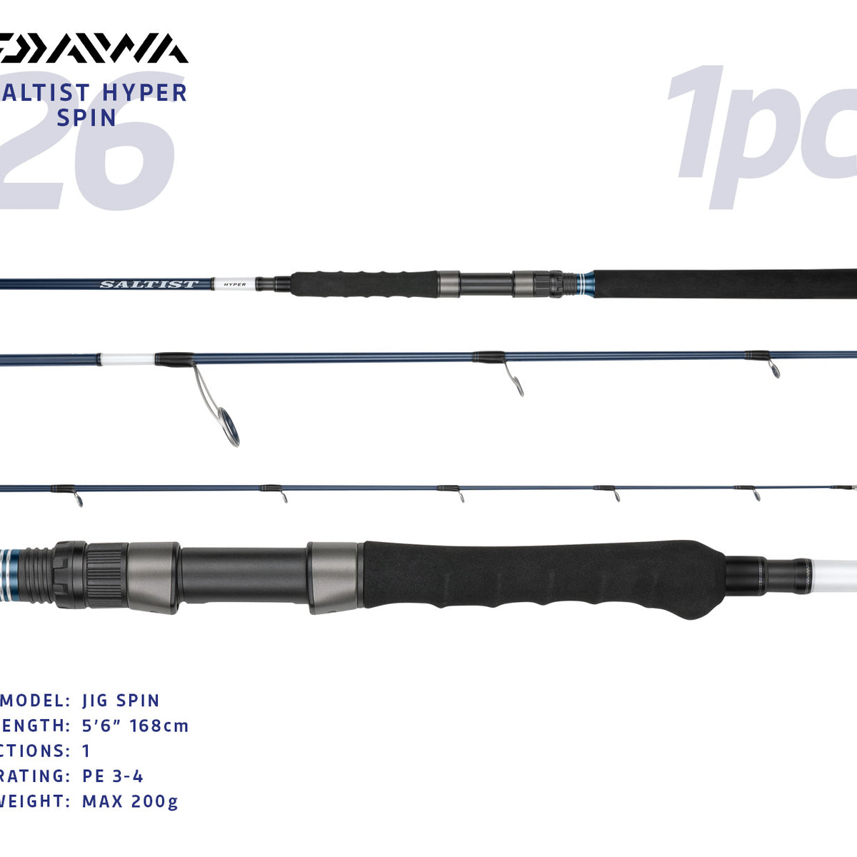 Daiwa 26 Saltist Hyper Spin Rods – Tackle World