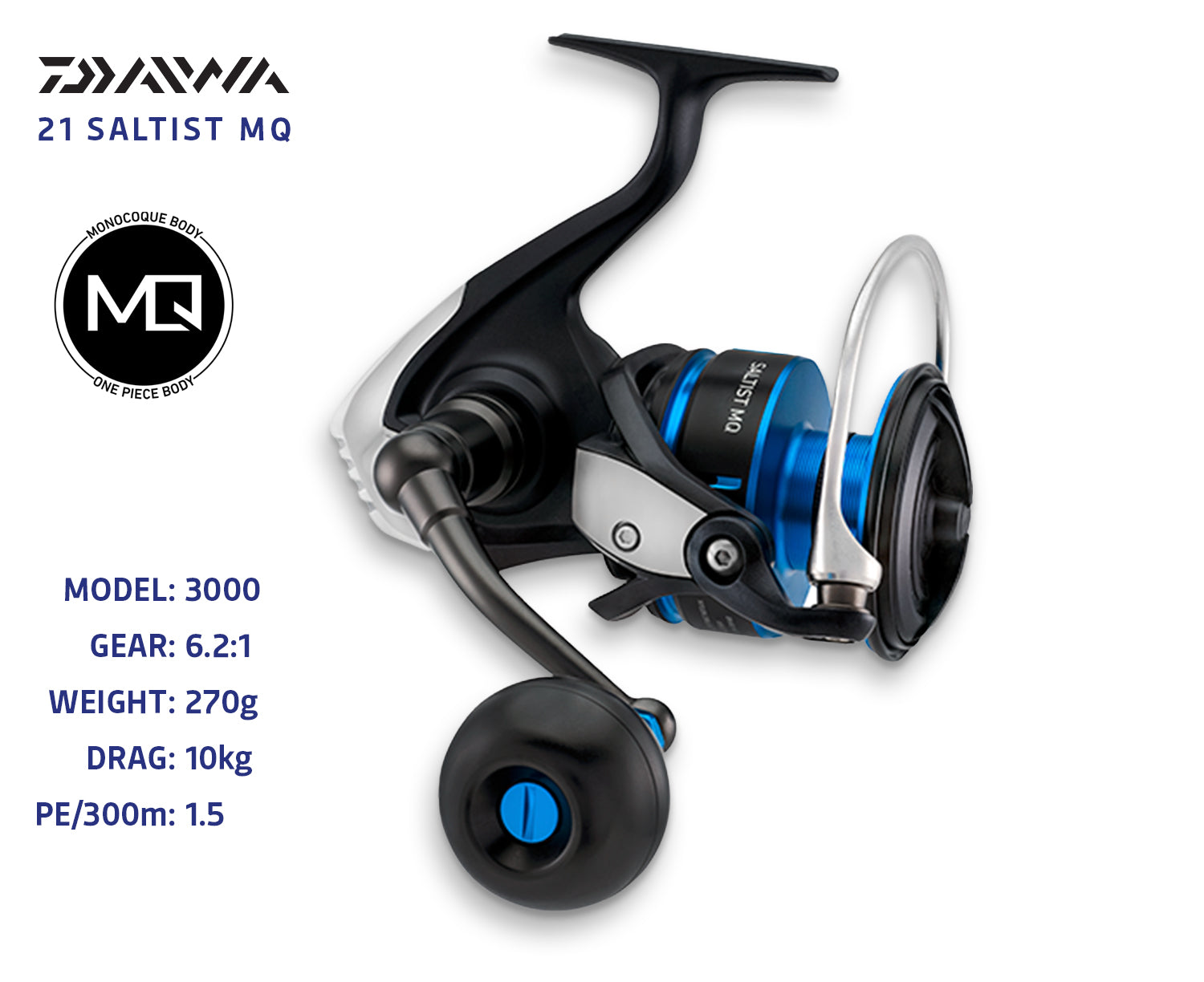 daiwa saltist 3000 parts Daiwa 21 Saltist MQ Spin Reel – Tackle World