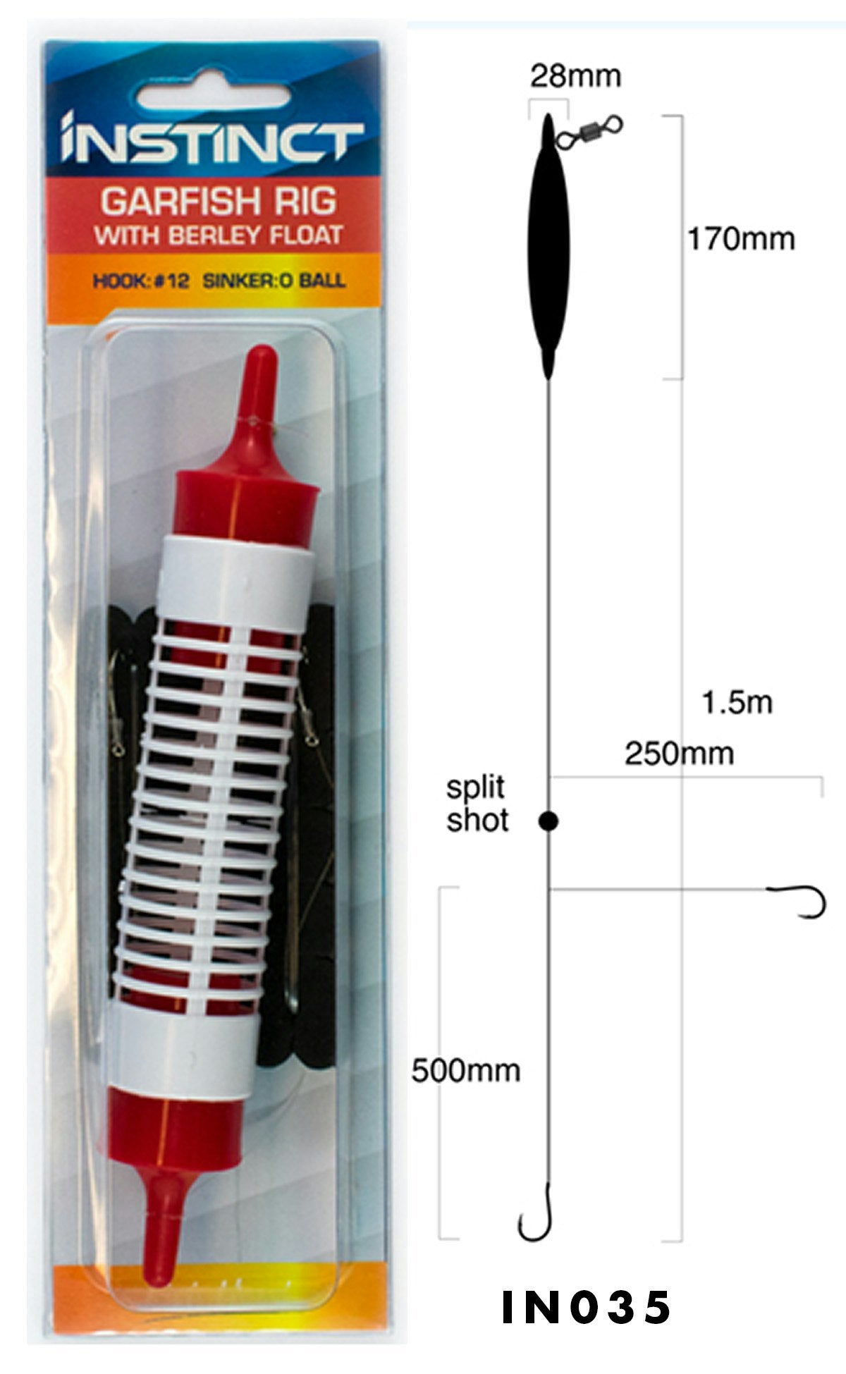 Instinct Rig Garfish with Berley Float